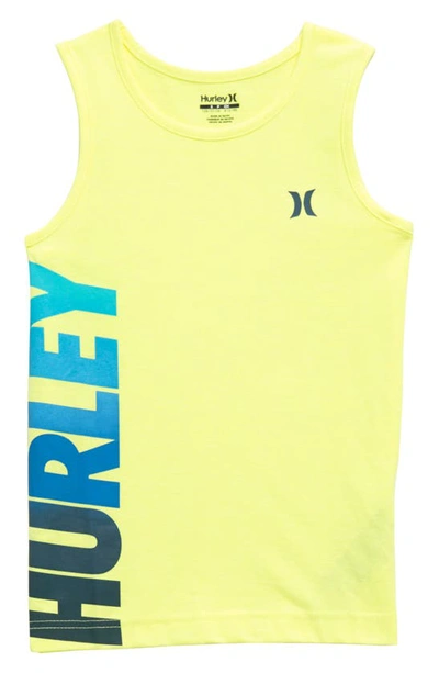 Hurley Kids' Logo Tank In Light Lemon Twist Heather