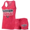 Concepts Sport Women's  Red Washington Capitals Billboard Racerback Tank Top And Shorts Set In Red