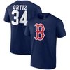 Fanatics Branded David Ortiz Navy Boston Red Sox Logo Graphic T-shirt In Navy