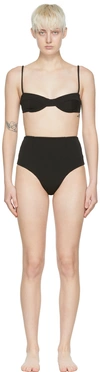 HAIGHT BLACK VINTAGE POLYESTER & HOTPANTS BIKINI