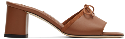 Repetto Brown Tiba Heeled Sandals In Cuba Camel