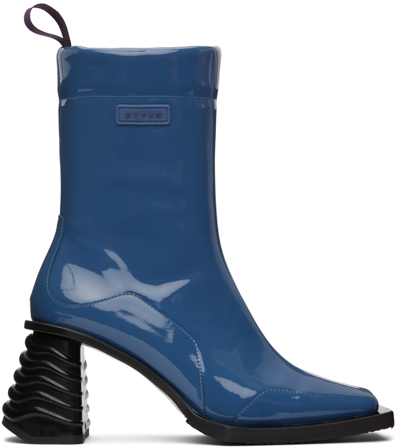 Eytys Blue Gaia Ankle Boots In Astro Blue