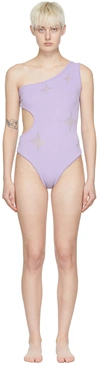 Chet Lo Purple Twilight One-piece Swimsuit In Lilac