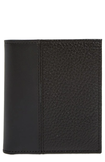 Nordstrom Midland Compact Leather Wallet In Black