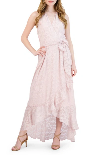 Julia Jordan Lace High-low Sleeveless Dress In Pink