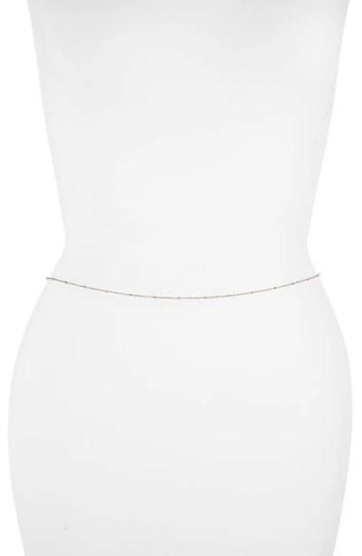 Vidakush Slim Belly Chain In Silver