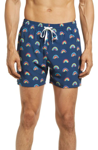 Chubbies 5.5-inch Swim Trunks In The Rainbow Roads