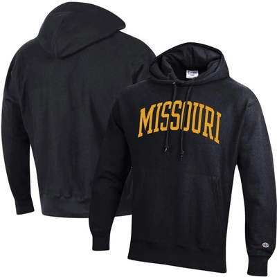 Champion Black Missouri Tigers Team Arch Reverse Weave Pullover Hoodie