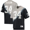 Mitchell & Ness Bo Jackson Black/silver Las Vegas Raiders Retired Player Name & Number Diagonal Tie- In Black