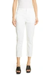 Nili Lotan Montauk Stone-washed Cropped Pants In White