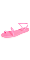 Ancient Greek Sandals Eleftheria Braided Glittered Rubber Sandals In Fluo Fuschia