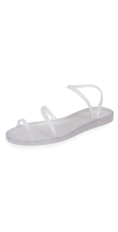 Ancient Greek Sandals Eleftheria Glitter Sandals In Purple