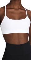 Beyond Yoga Space Dye Slim Racerback Sports Bra In Cloud White