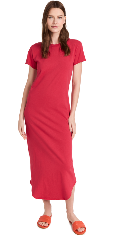 Frank & Eileen Perfect Tee Dress In Double Decker Red