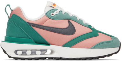 Nike Air Max Dawn Nn Sneakers In Rust Pink And Jade Green