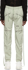 Dsquared2 Green Cotton Cargo Pants In Sage Green