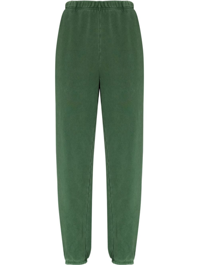 Les Tien Classic Cotton Track Pants In Green