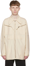 MAISON MARGIELA OFF-WHITE COTTON JACKET