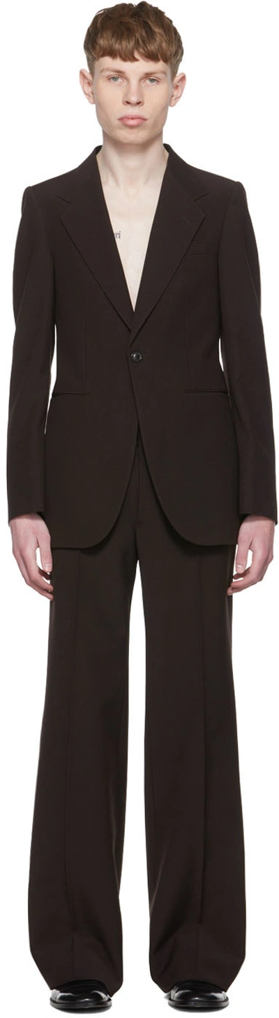 Maison Margiela Brown Wool Suit In 144 Brown