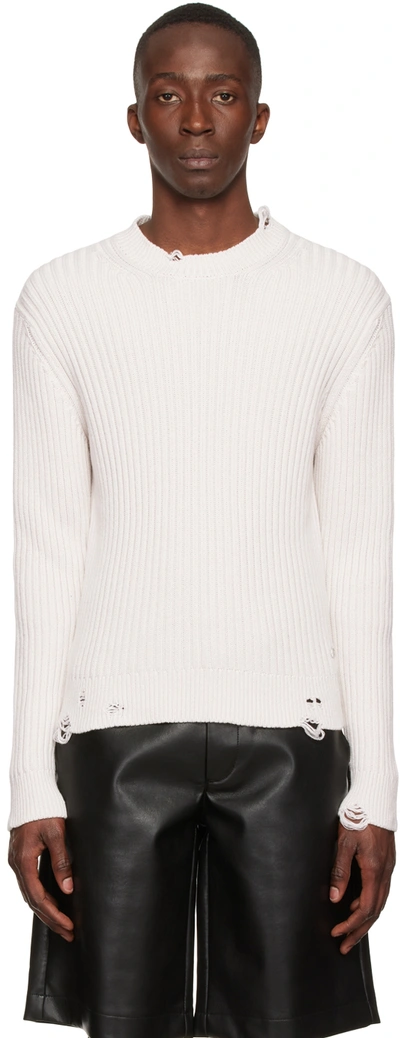 Han Kjobenhavn Off-white Cotton Sweater In Off White
