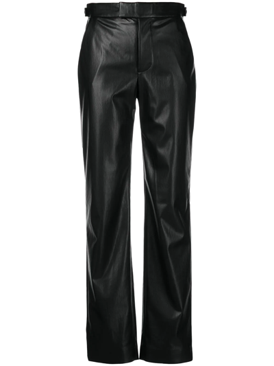 Rta Maren Faux-leather Trousers In Black
