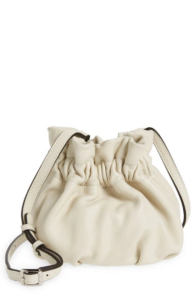 Staud Mini Grace Bucket Crossbody Bag In Cream