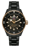 Rado Men's Swiss Automatic Captain Cook High Tech Ceramic Bracelet Watch 43mm In Rose Gold/ Black