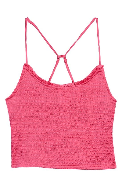 Free People Right On Time Smocked Cami In Pink