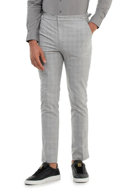 D.rt Dylan Check Classic Fit Pants In Grey Plaid
