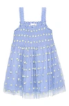 PEEK AREN'T YOU CURIOUS KIDS' EMBROIDERED TULLE DRESS