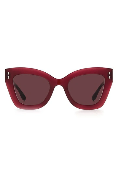 Isabel Marant Burgundy Cat-eye Sunglasses