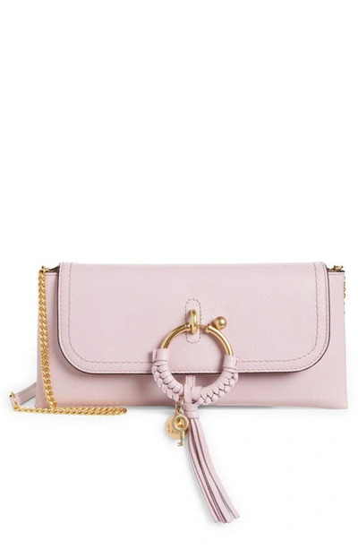See By Chloé Joan Leather Shoulder Bag In Creamy Lilac