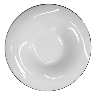 Ginori 1735 Aria Deep Plate Platinum Rimmed