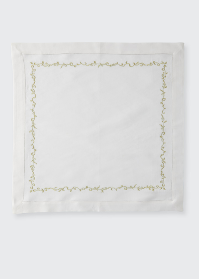 Nomi K Gold Wave Embroidered Napkin