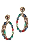 Deepa Gurnani Freida Statement Drop Earrings In Multi