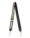 The Marc Jacobs Logo Webbing Crossbody/shoulder Strap In Gold
