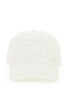 Dolce & Gabbana Cotton Blend Eyelet Lace Baseball Hat In White