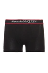 Alexander Mcqueen Logo-waistband Boxer Shorts In Black