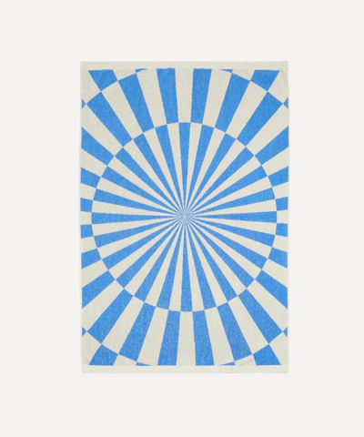 Oas Large Kaleido Cotton Beach Towel In Cream