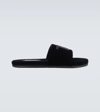 Tom Ford Harrison Logo-embroidered Mesh Slides In Black