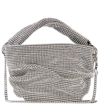 JIMMY CHOO BONNY CRYSTAL MESH AND SATIN TOTE