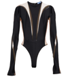 Mugler Illusion Shaping Bodysuit In Black Nude 01