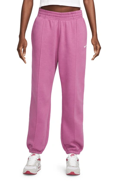 Nike Women's  Sportswear Essential Collection Fleece Pants In Purple