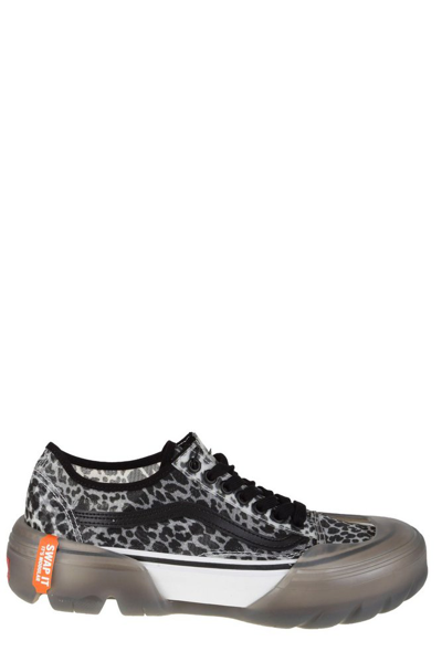 Vans Old Skool Leopard-print Sneakers In Grau