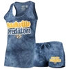 CONCEPTS SPORT CONCEPTS SPORT NAVY NASHVILLE PREDATORS BILLBOARD RACERBACK TANK TOP & SHORTS SET