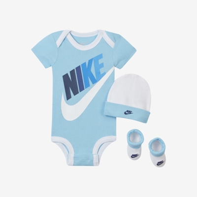 Nike Sportswear Baby 3-piece Box Set In Blue Gaze | ModeSens