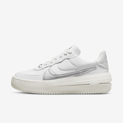 Nike Air Force 1 Plt.af.orm "summit White/sail/wolf Gray/me" Sneakers In White