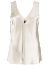 VOZ RAW-CUT SILK TANK TOP