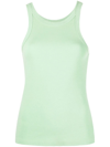 Mother The Chin Ups Tank Top In Meadow