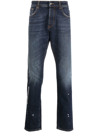 COSTUME NATIONAL CONTEMPORARY SLIM-FIT LOGO-PRINT JEANS